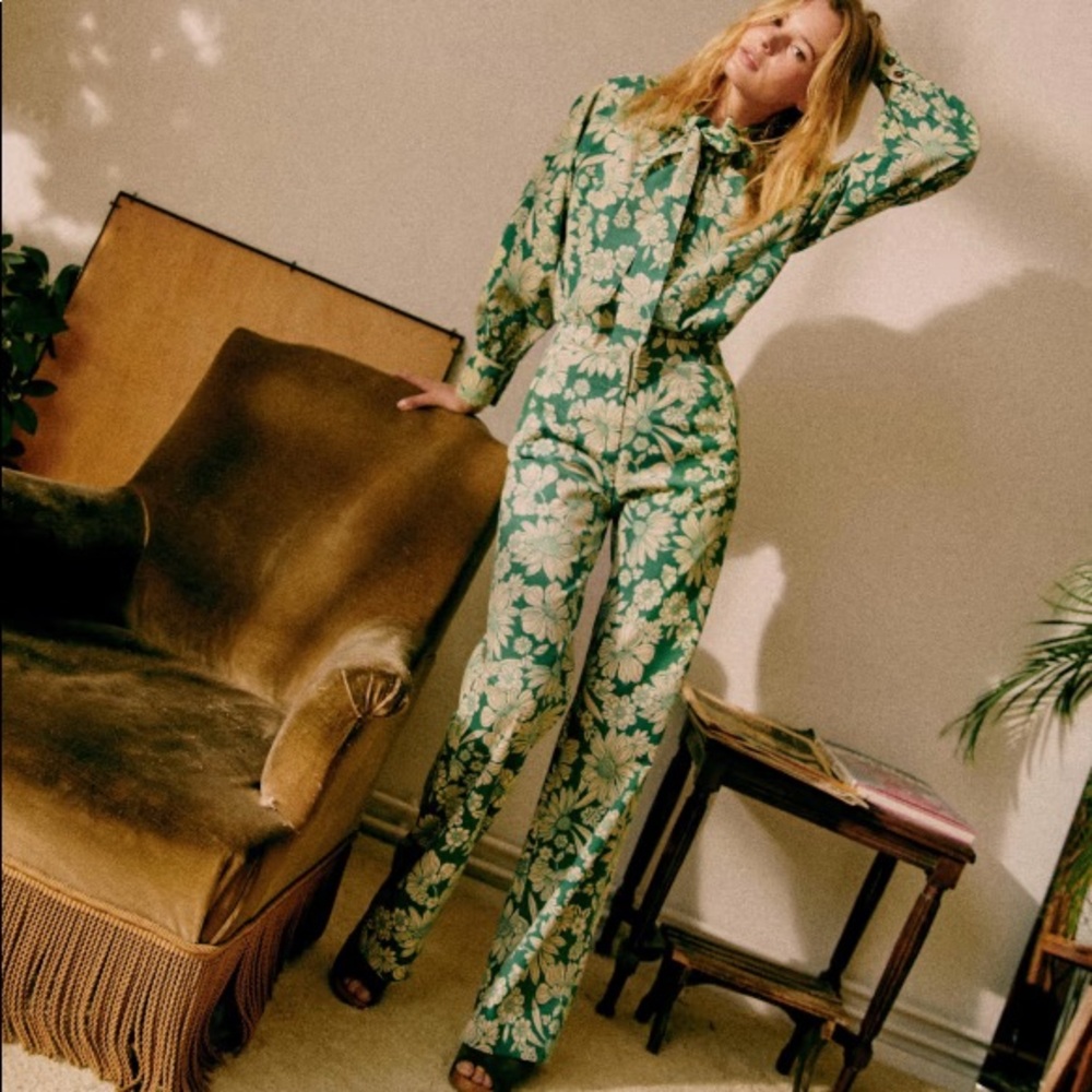 Sézane corduroy floral set